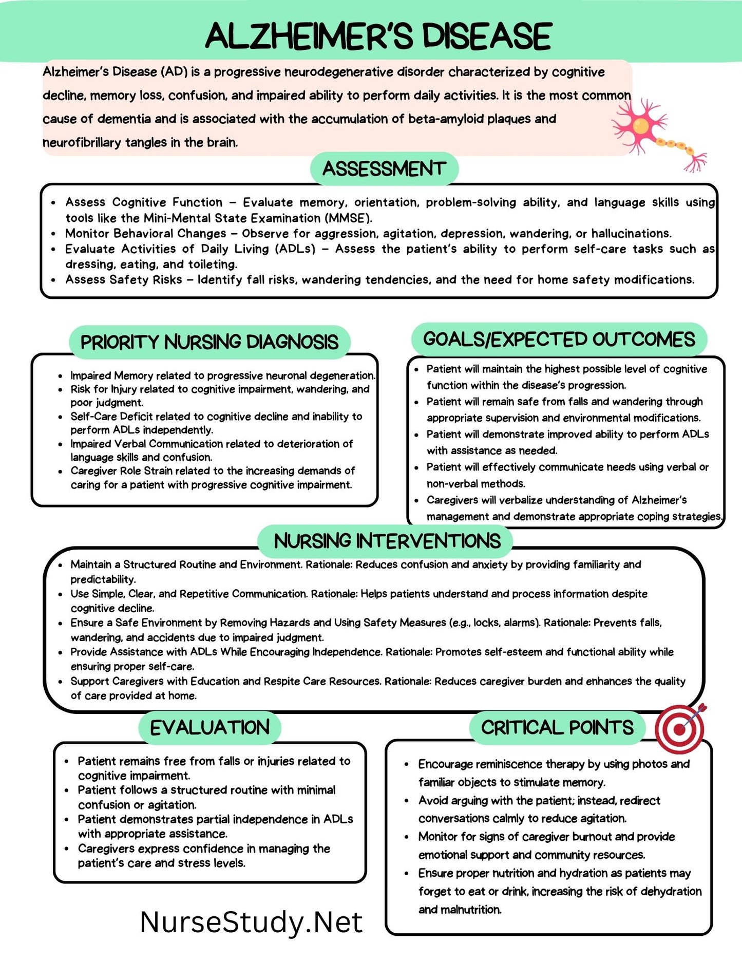 Comprehensive Nursing Care Plans for 19 Neurological Disorders | Most Common Neuro Disorders | Patient Care Plan | Nursing Bundle