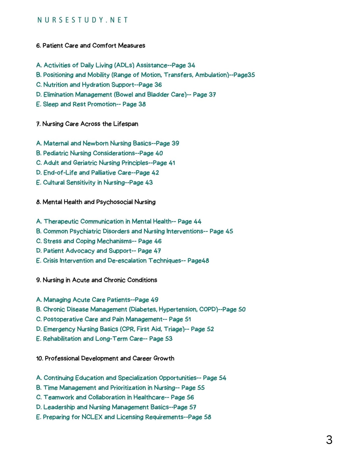 Fundamentals of Nursing Study Guide | 2025 Edition | 55 Pages of Essential Nursing Notes