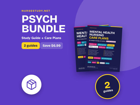 Mental Health Nursing Bundle PDF | Mental Health Nursing Study Guide + Mental Health Nursing Care Plans | NCLEX Study Gu