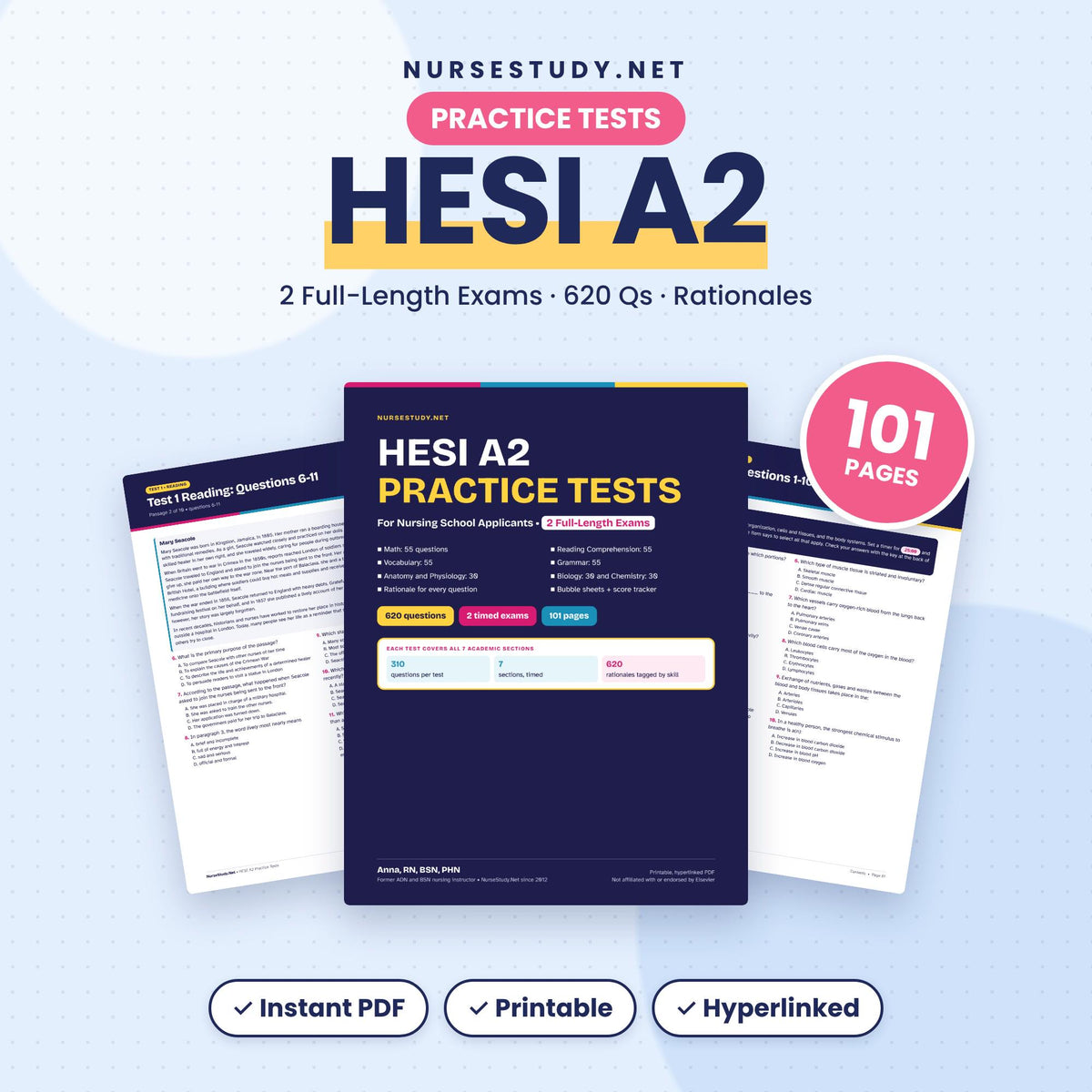 HESI A2 Practice Tests PDF